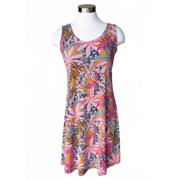 NEW KEREN HART women's summer tropical dress in multi - Picture 1 of 2
